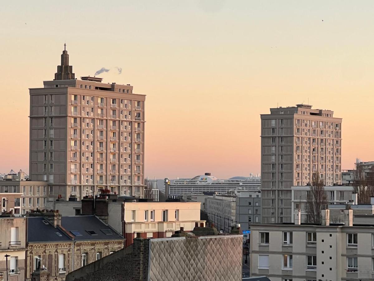 Le Petit Nid Perche Sous Les Toits, Vue Mer Le Havre Exteriér fotografie